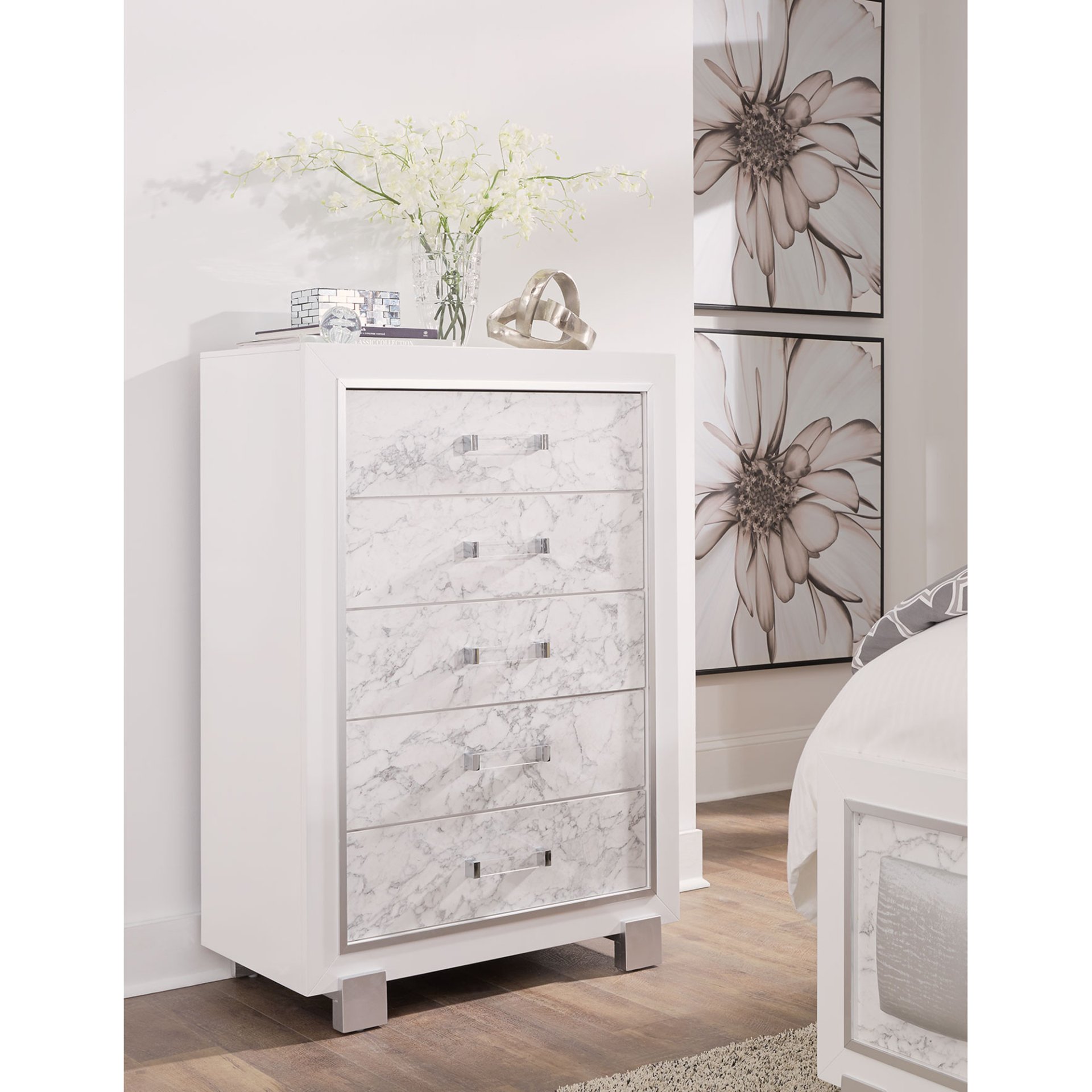 Skye - Marble Chest - White - Image 5