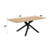 Lawton - 7 Pieces Dining Room Set - Natural / Black / Gray - Image 8