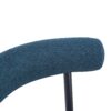 Dining Chair (Set of 2), Modern Dining Room Chairs - Black / Navy Blue - Image 14