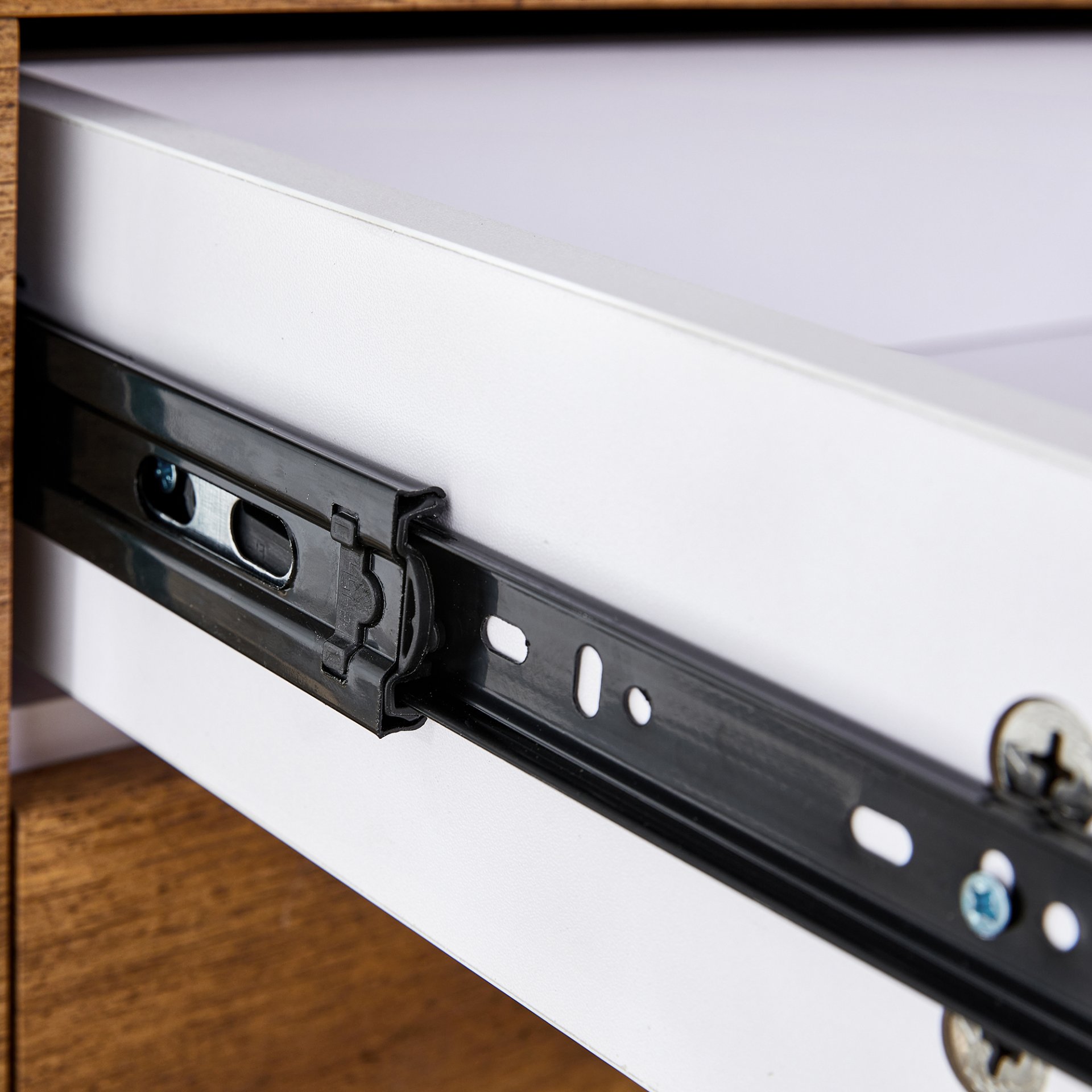 Double Drawer Bedside Table - Wood - Image 20