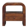 Darcy - Nightstand With Drawer And Open Shelf - Brown - Image 12