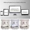 Modern Oversized Sectional Sofa, L-Shaped Luxury Couch Set With 2 Free Pillows, 5 Seat Chenille Indoor Furniture With Chaise - White - Image 20