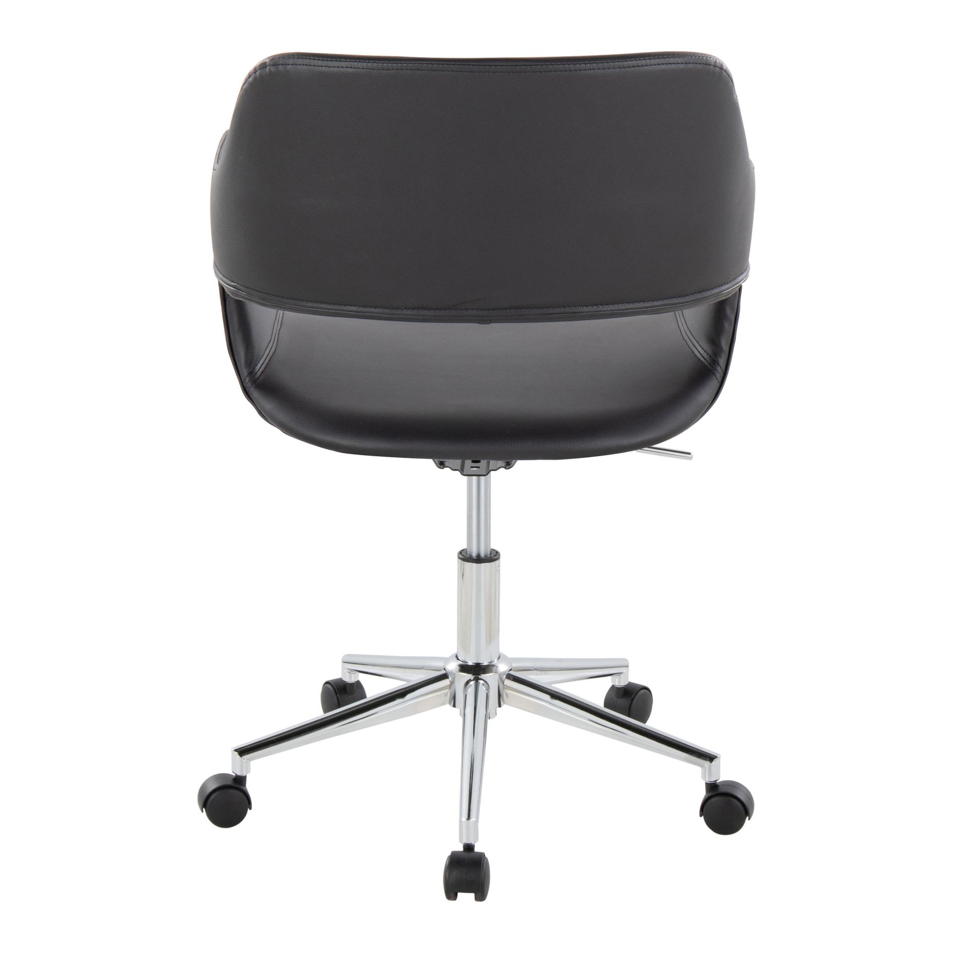 Margarite - Contemporary Task Chair - Chrome / Black - Image 5