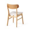 Brilliantine Dining Chair With Cushion And Wood Frame (Set of 2) - Light Beige / Natural Oak - Image 7