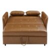 Convertible Sleeper Bed, Adjustable Oversized Armchair With 3 USB Ports For Small Space - Brown - Image 18