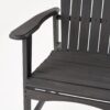 Outdoor Weather Resistant Acacia Wood Adirondack Dining Chairs Set (Set of 2) - Dark Gray - Image 10