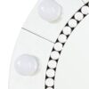 Farai - Glam Mirrored Faux Crystal Diamonds Wall Decor Mirror - Silver - Image 4