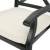 Outdoor Dining Chair Set With Water Resistant Cushions - Black / Ivory - Image 14