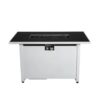 Outdoor 43" Rectangular Fire Pit Table With Adjustable Flame Control - White - Image 10