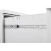 Metal 2 Drawer Mobile File Cabinet With Lock, Under Desk Office Steel Filing Cabinet, 25.6''H Legal / Letter Size Files Storage Cabinet - White - Image 5
