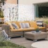 Decorative Freestanding Metal Privacy Screen For Indoor & Outdoor Use - White - Image 2