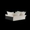 Modern Comfy Upholstered Sofa Cloud Couch, Deep Seat Couches With Multiple Large Soft Pillows, Convertible Deep Seat Chaise Longue For Living Room - Beige - Image 10