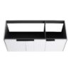 Contemporary Wall Mounted Bathroom Vanity With 3 Soft Close Doors - White - Image 10