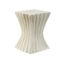 Mgo Archaistic Wavy Side Table - Antique Sandstone