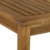 Contemporary Slat Top Outdoor Dining Table - Brown - Image 3
