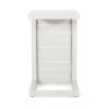 Aluminum Outdoor Side Table, C Shaped End Table, Outside Small Table For Patio - White - Image 8