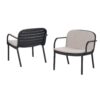 Luna - Outdoor Club Chair (Set of 2) - Beige / Black - Image 4