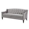 Ken - Upholstered Button Tufted Sofa - Opal Gray - Image 13
