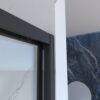 Frame Double Sliding Shower Door, Bypass Bathroom Sliding Door With Premium Clear Tempered Glass, Hardware Sliding Glass Shower Enclosure - Matte Black - Image 16
