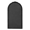 Hand Carved Rose Antique Mirror Frame, Wood Arch Mirror Wall Decor For Living Room, Bathroom, Entryway - Black - Image 13