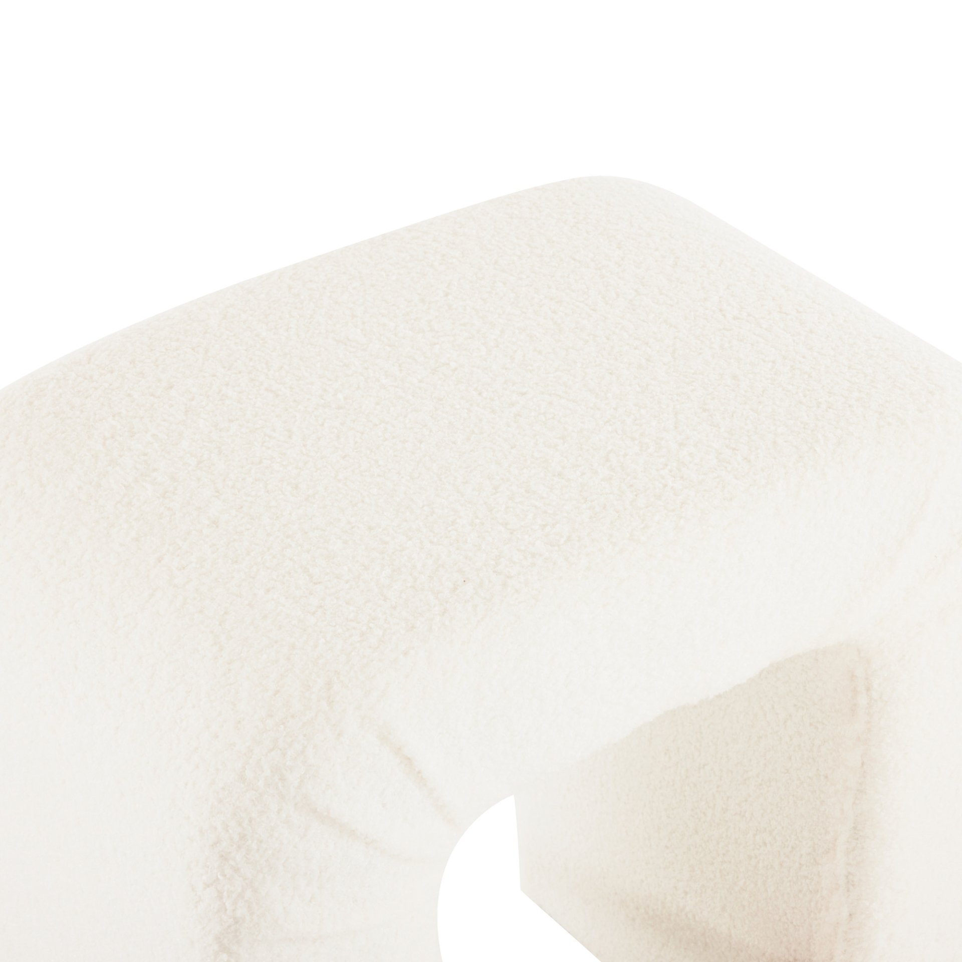 Boucle Stool (Set of 2), Dining Chairs For Home Kitchen Island - White - Image 10