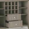 Bedford - Sideboard Buffet And Wine Rack - Distressed Gray - Image 5