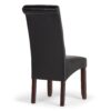 Cosmopolitan - Deluxe Tufted Parson Chair (Set of 2) - Midnight Black - Image 5