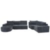 Oversized Modular Sofa Cloud Sectional Sofa Set Upholstered Couches U - Shaped Sofa With Deep Seat For Living Room - Gray - Image 17