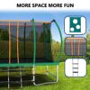 Outdoor Square Trampolines For Kids Adults Long Rectangular Tumbling Trampoline - Green - Image 12