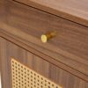 Multi Functional Modern Minimalist Shoe Cabinet Perfectly Blends Into Nordic, Japanese, And Industrial Style Homes - Walnut - Image 16