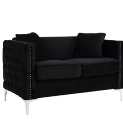 Bayberry - Loveseat With 2 Pillows - Black