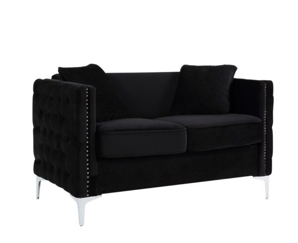Bayberry - Loveseat With 2 Pillows - Black