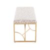 Constellation - Contemporary Bench - Gold / Gray Leopard - Image 2