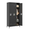 Storage Locker Cabinet With Locks For Employees, Home Gym Office School Garage - Black - Image 14