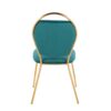 Keyhole - Contemporay / Glam Dining Chair (Set of 2) - Gold / Green - Image 5
