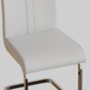 Dining Chairs Set, Kitchen Modern Metal Chairs With Padded Seat High Back (Set of 4) - White - Image 19