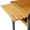 Versatile Raised Garden Bed With Metal Legs And Folding Storage Shelf For Outdoor Use - Black / Brown - Image 15