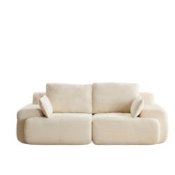 Compressed Sofa, 2 Seater Large Sectional Couches For Living Room - Beige