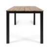 Rectangular Outdoor Dining Table Tabletop With Iron Legs - Black - Image 8