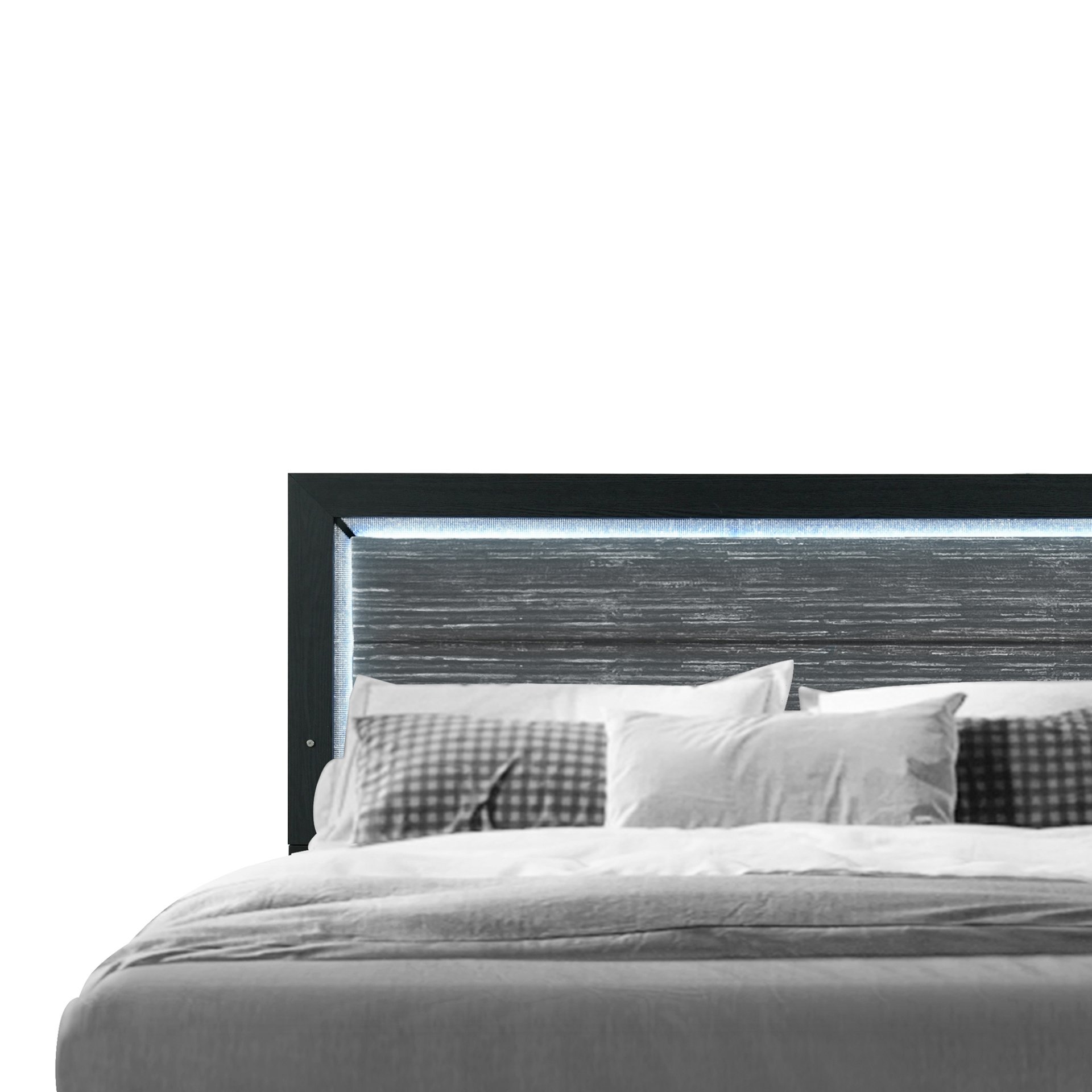 Carlos - Full Bed With LED - Black - Image 3