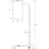 Lighting, Table Lamp, USB Port Included, Modern - Gray - Image 3