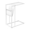 Accent Table, C - Shaped, Contemporary And Modern - White - Image 2