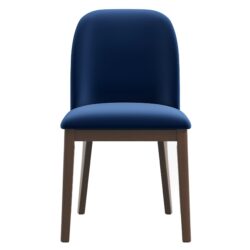 Kaitlyn - Dining Chair (Set of 2) - Brown / Navy Blue