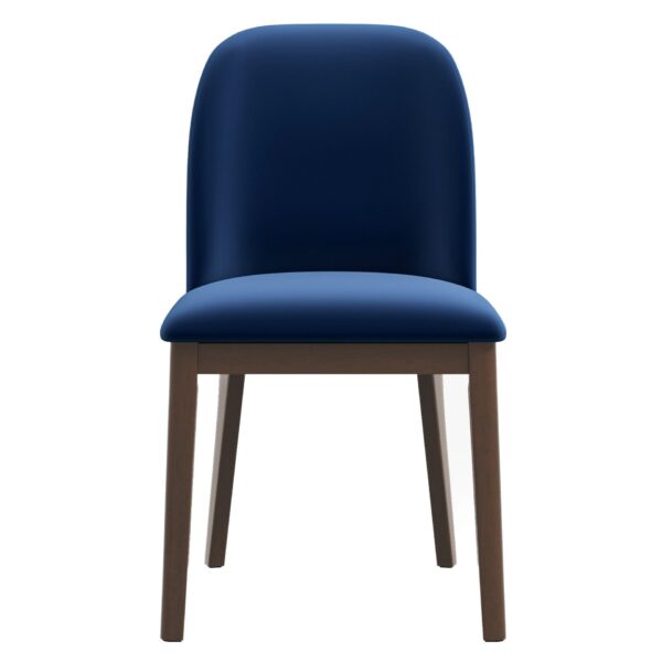 Kaitlyn - Dining Chair (Set of 2) - Brown / Navy Blue
