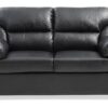 Chic Padded Love Seat For Modern Living - Black - Image 2