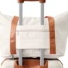 Hardshell Luggage Sets 2 Pieces + Bag Spinner Suitcase With Tsa Lock Lightweight 20" / 28" - Brown / White - Image 9