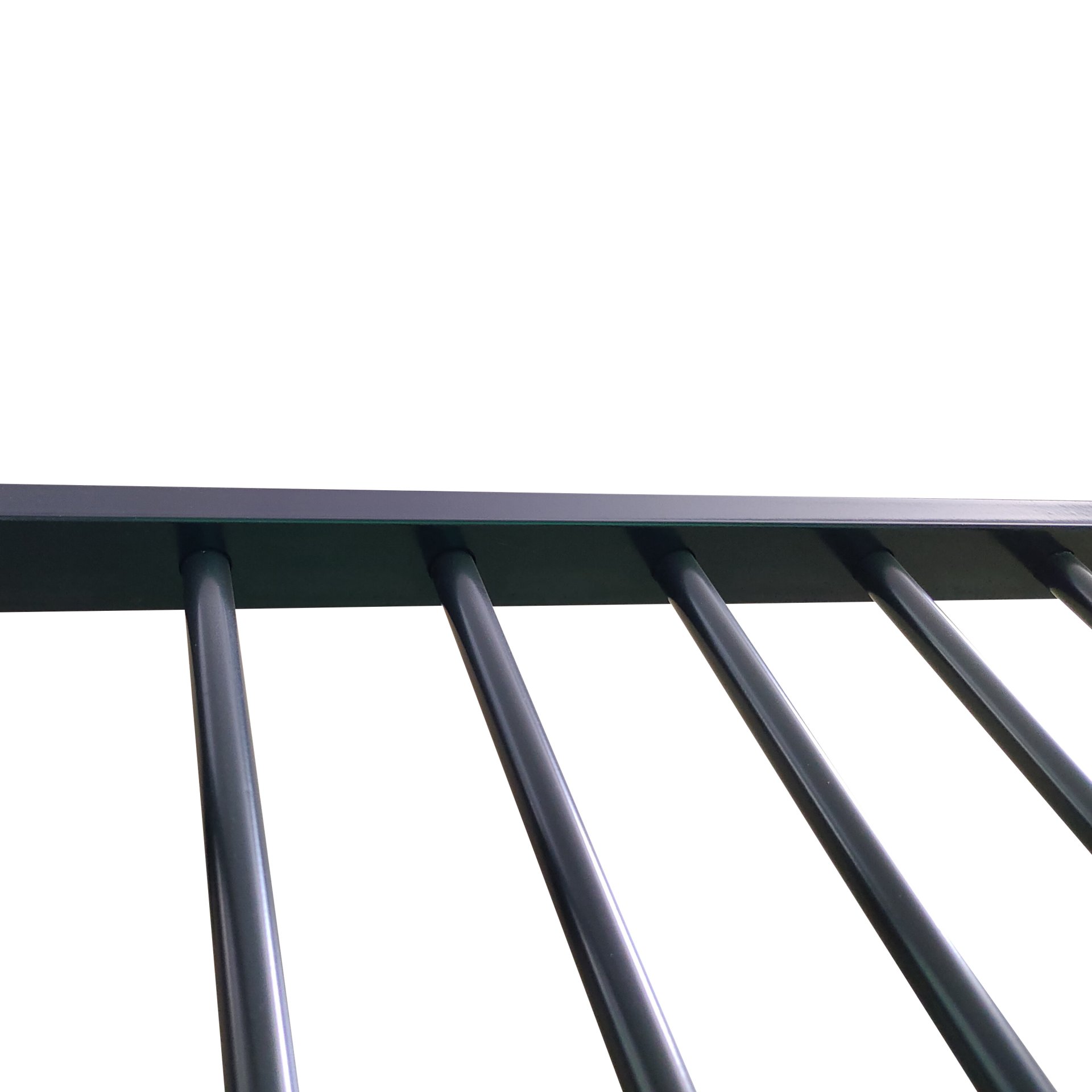 Triple Bunk Bed, Full Size With Sturdy Metal Frame And Safe Stairs - Black - Image 6