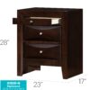 Marilla - Nightstand - Cappuccino - Image 7