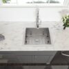 Laundry Sink Topmount Utility Sink 16 Gauge Stainless Steel 12" Deep Single Bowl - Black - Image 4