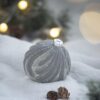 Christmas Ball Ornaments, Glass Decorative Hanging Ball Christmas Tree Ornaments For Holiday Party Decorations (Set of 6) - Silver - Image 4